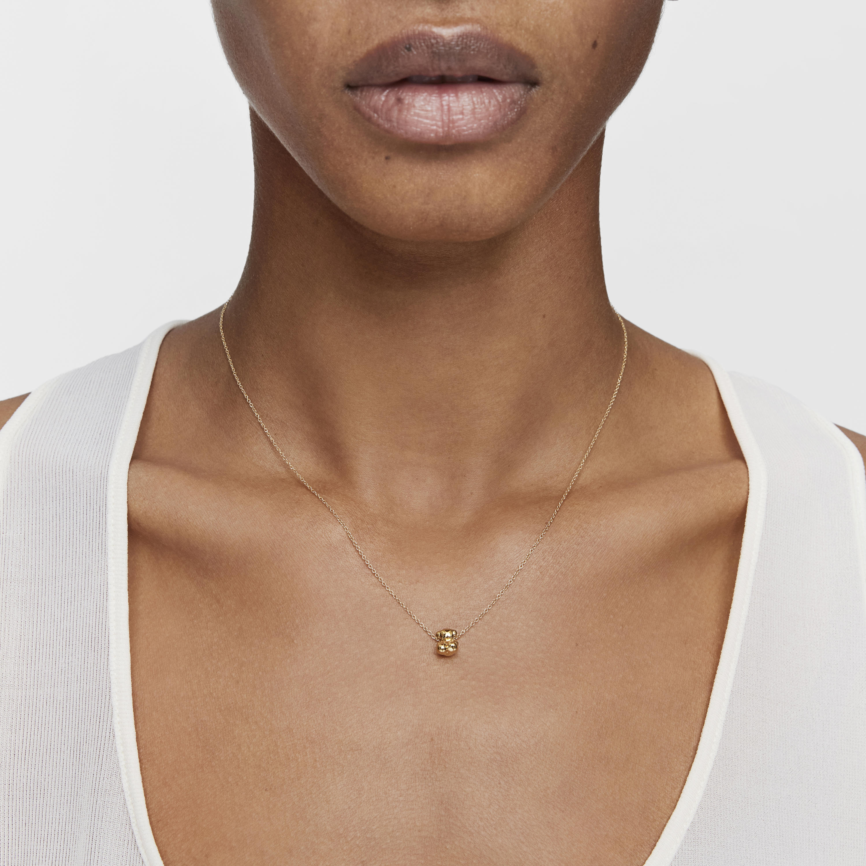 18K solid gold and bear charm Necklace Bold Bear