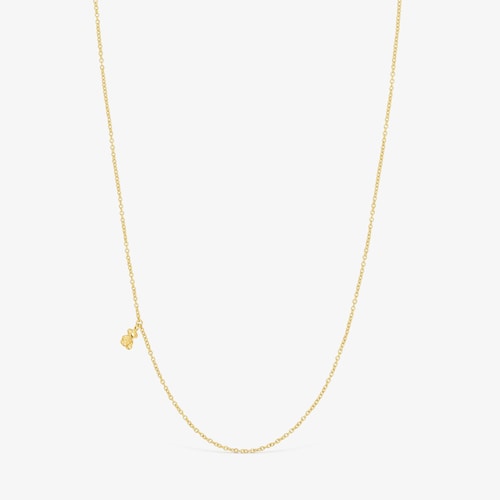 Collar con ba&ntilde;o de oro 18 kt sobre plata Bold Bear