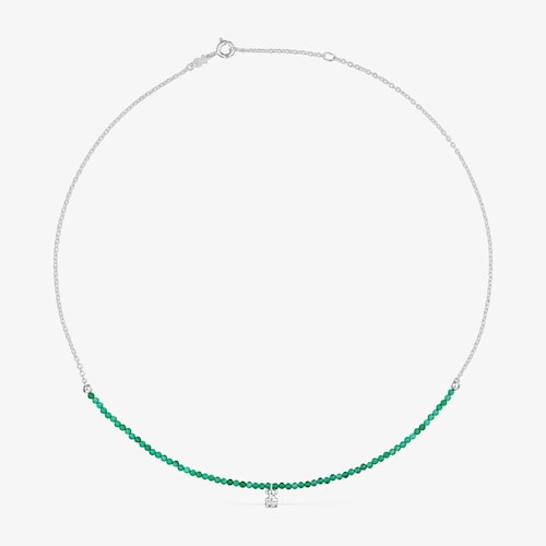 Strieborn&yacute; N&aacute;hrdeln&iacute;k s opracovan&yacute;m zelen&yacute;m chalced&oacute;nom Bold Bear