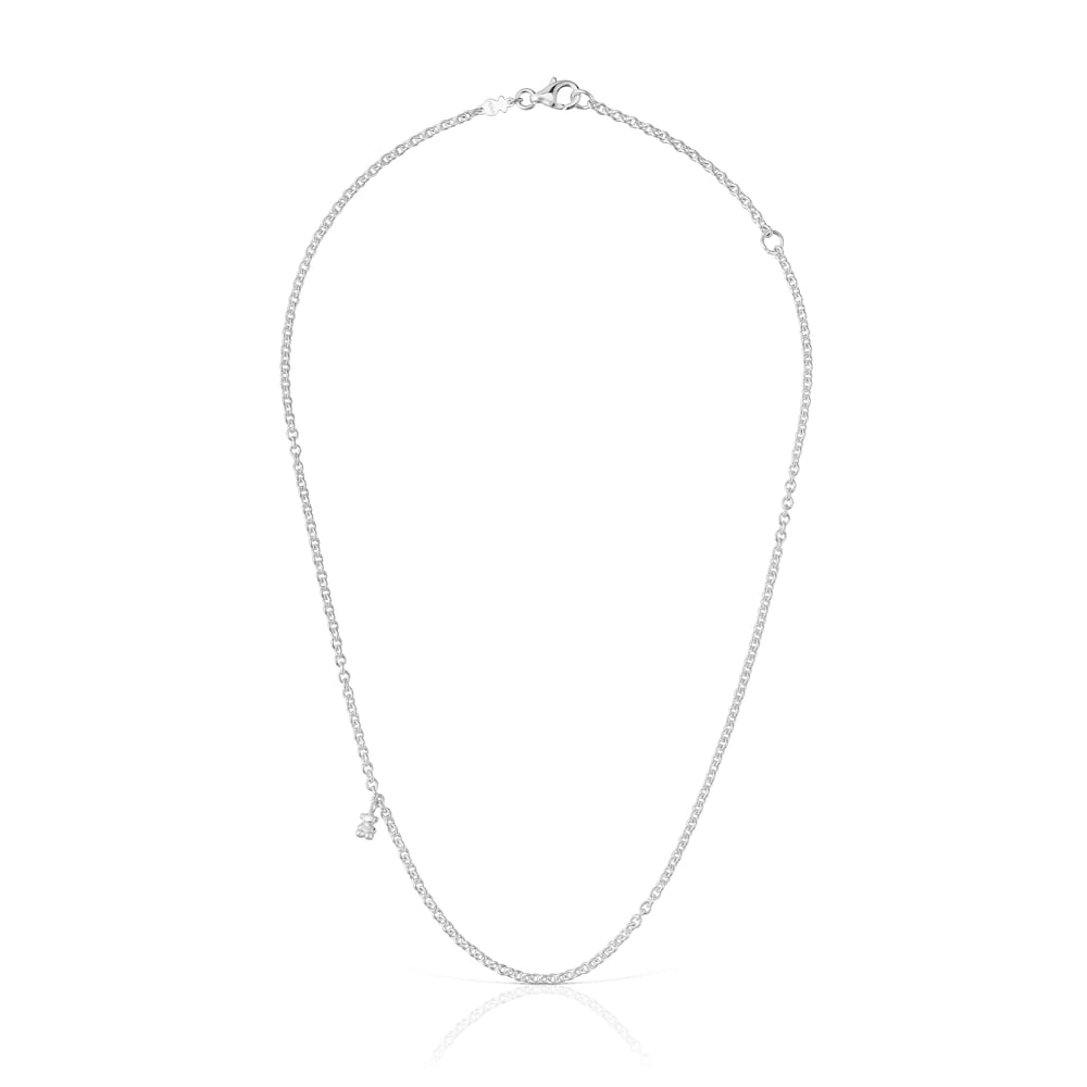 Collar corto de plata con anillas redondas Bold Bear Collar corto de plata con anillas redondas Bold Bear
