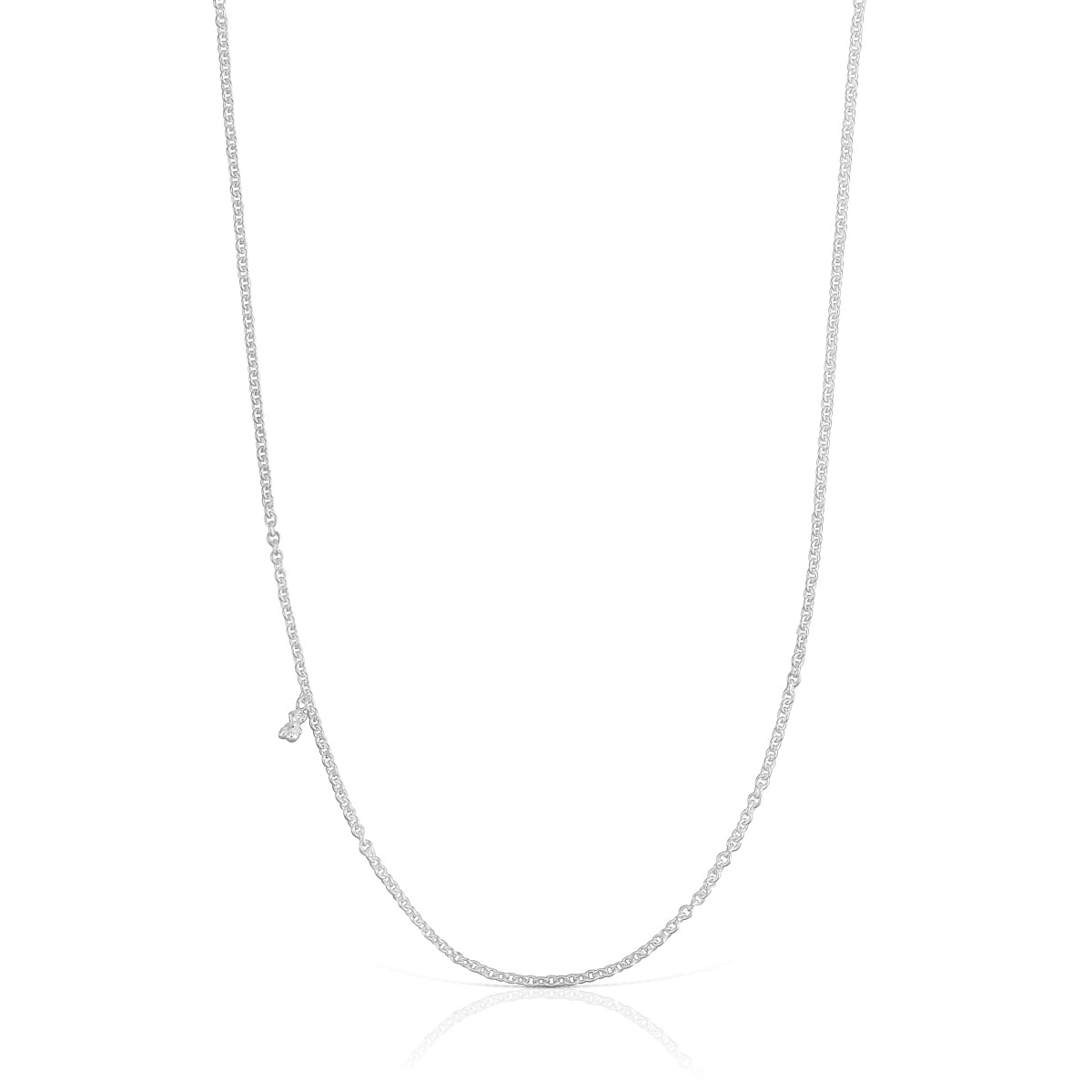 Tous - Collar Largo De Plata Con Anillas Redondas Bold Bear - Plateado