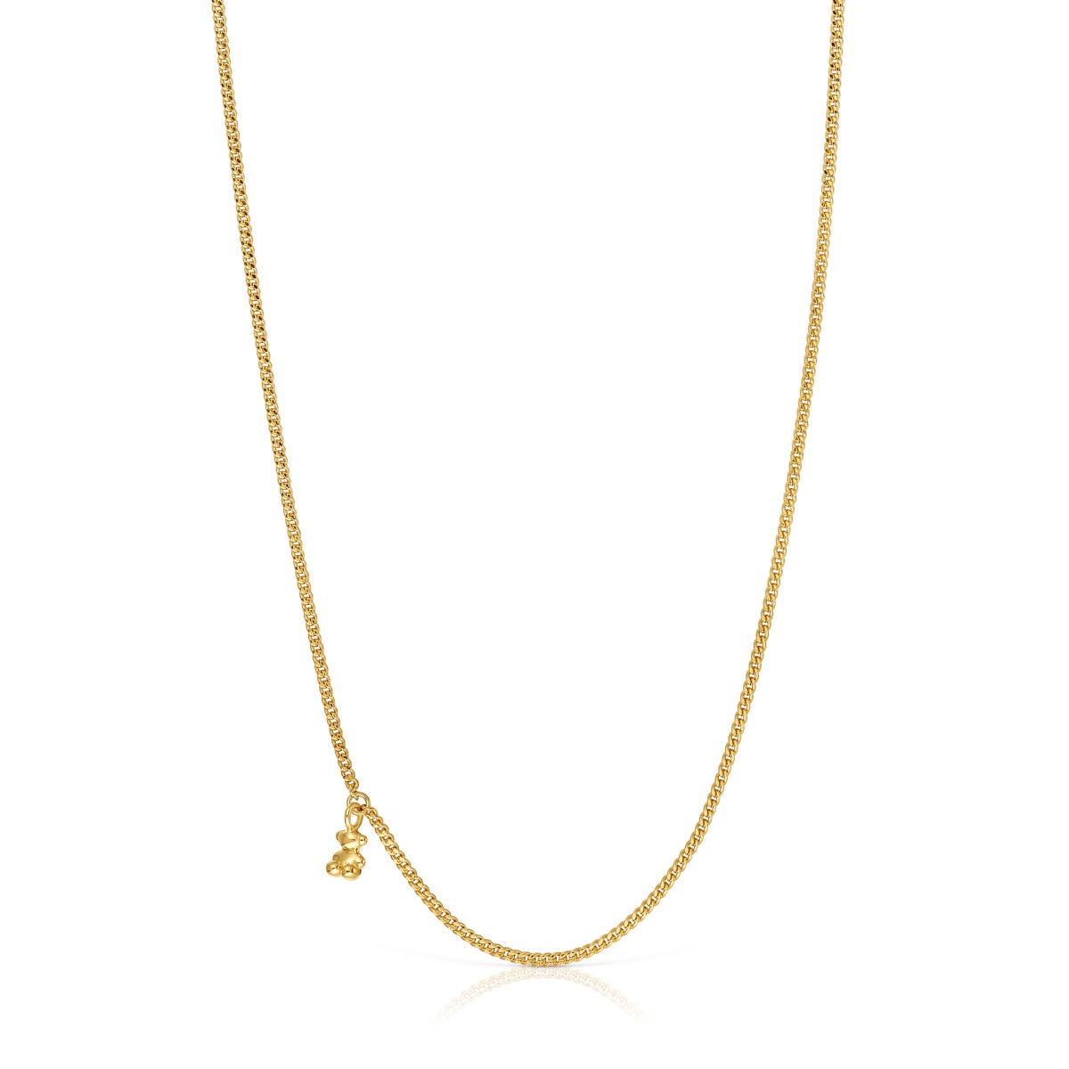 Tous - Collar Corto Barbado Con Baño De Oro 18 Kt Sobre Plata Bold Bear - Dorado