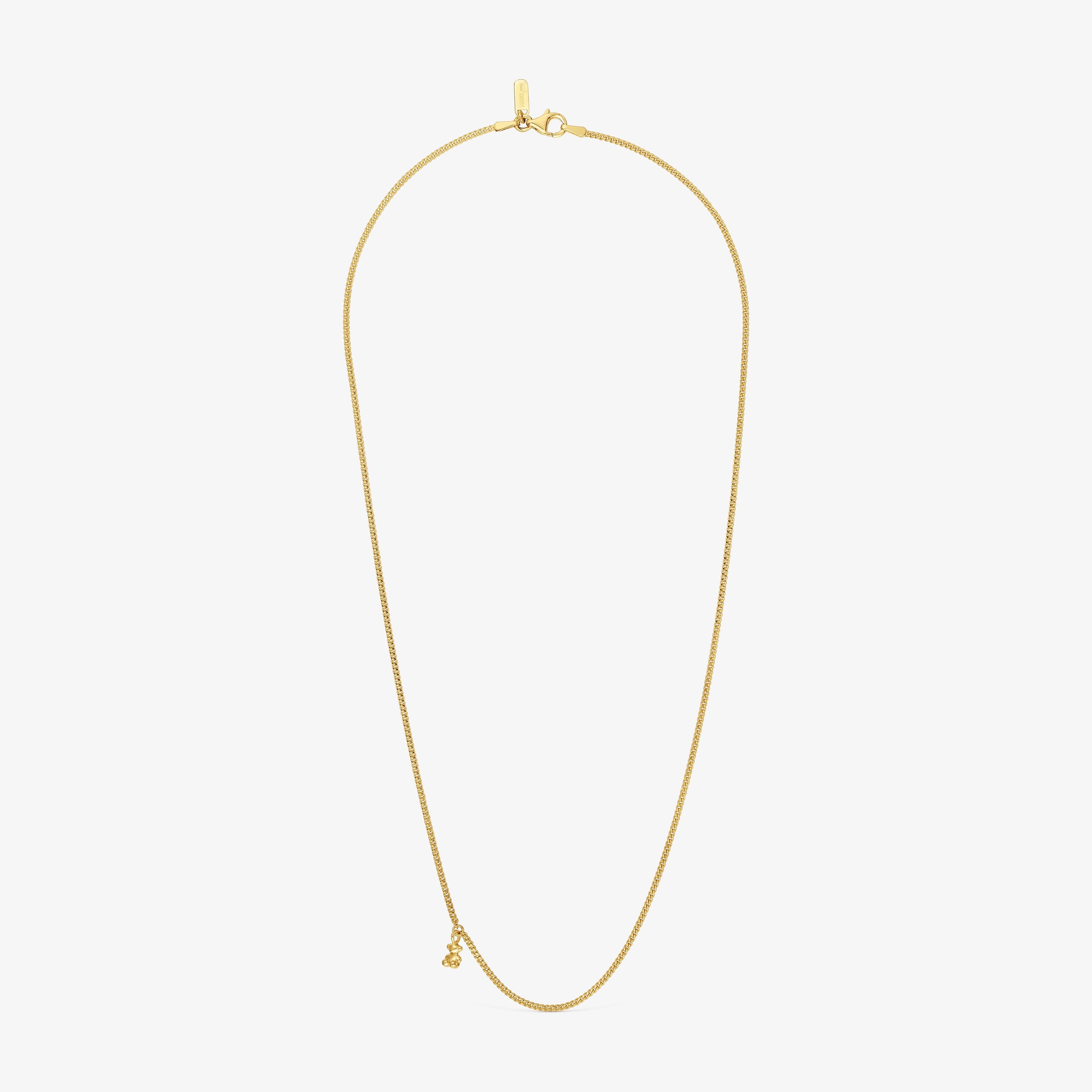 Short curbed Necklace with 18K gold vermeil Bold Bear
