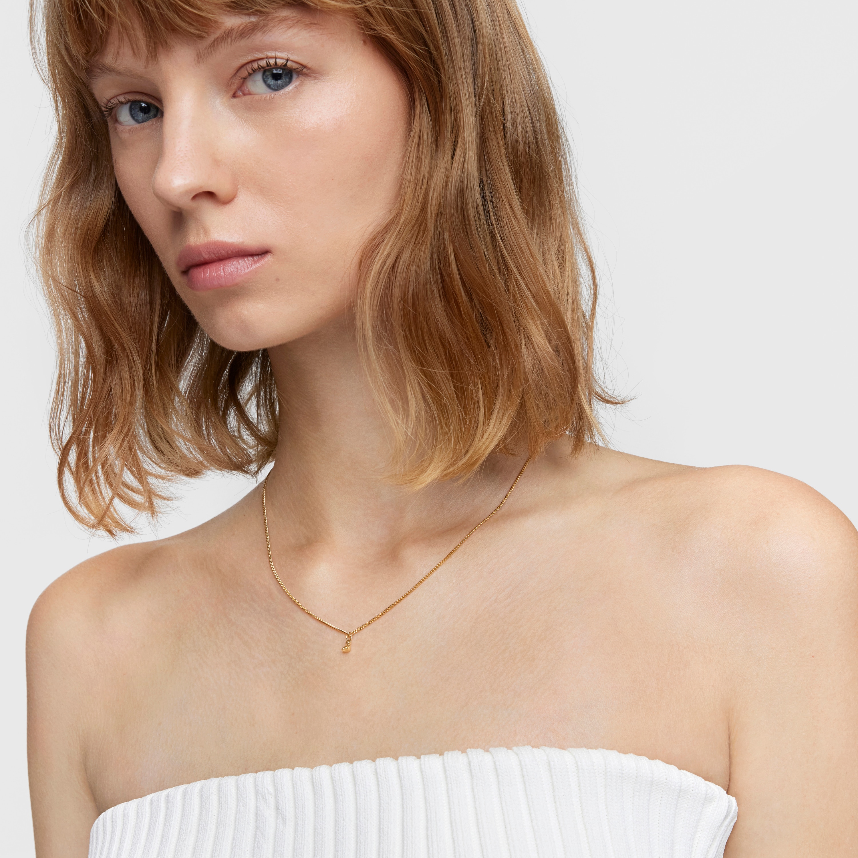 Short curbed Necklace with 18K gold vermeil Bold Bear