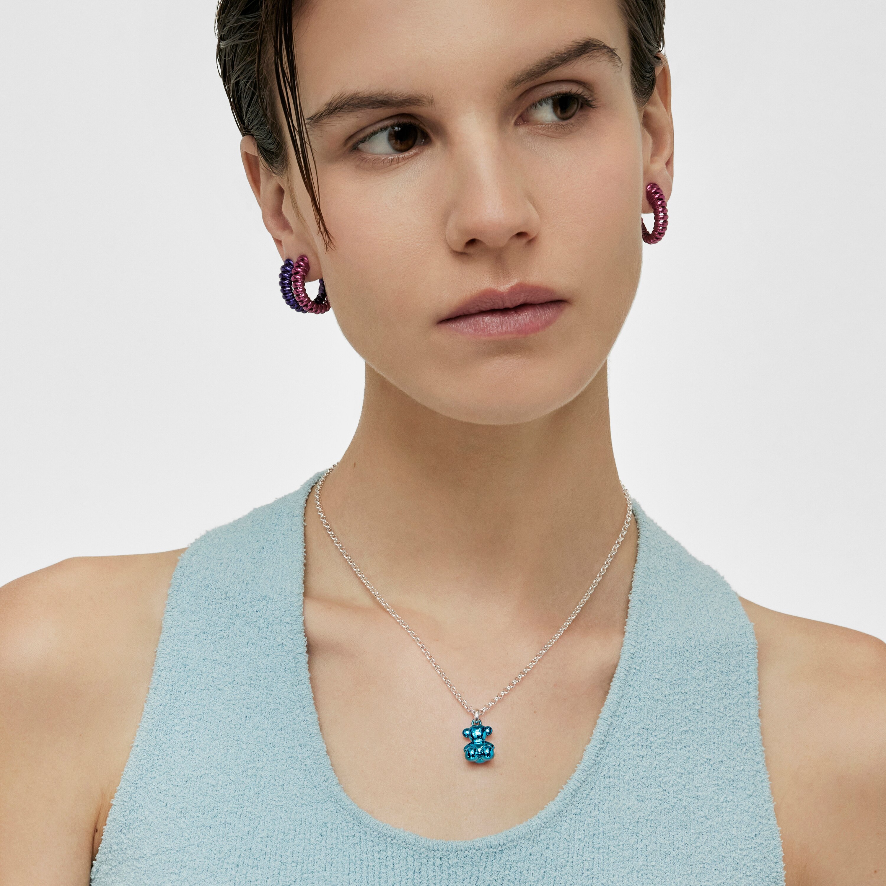 Bold Bear blue steel bear Pendant