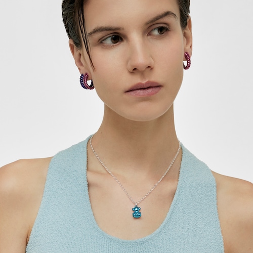 Bold Bear blue steel bear Pendant