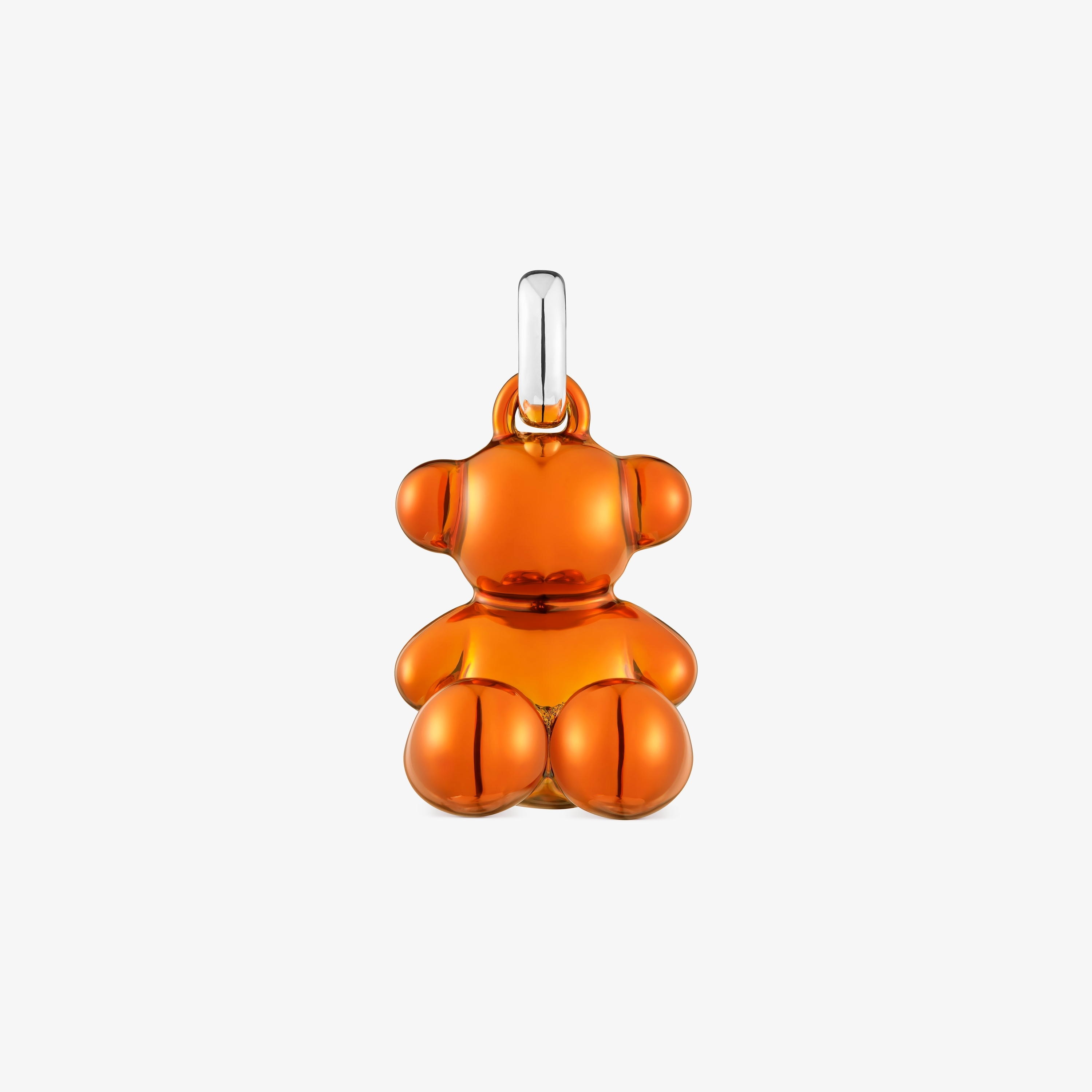 Bold Bear orange steel bear Pendant
