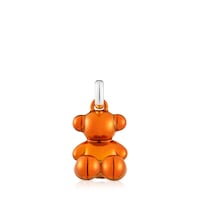 Colgante oso de acero en color naranja Bold Bear