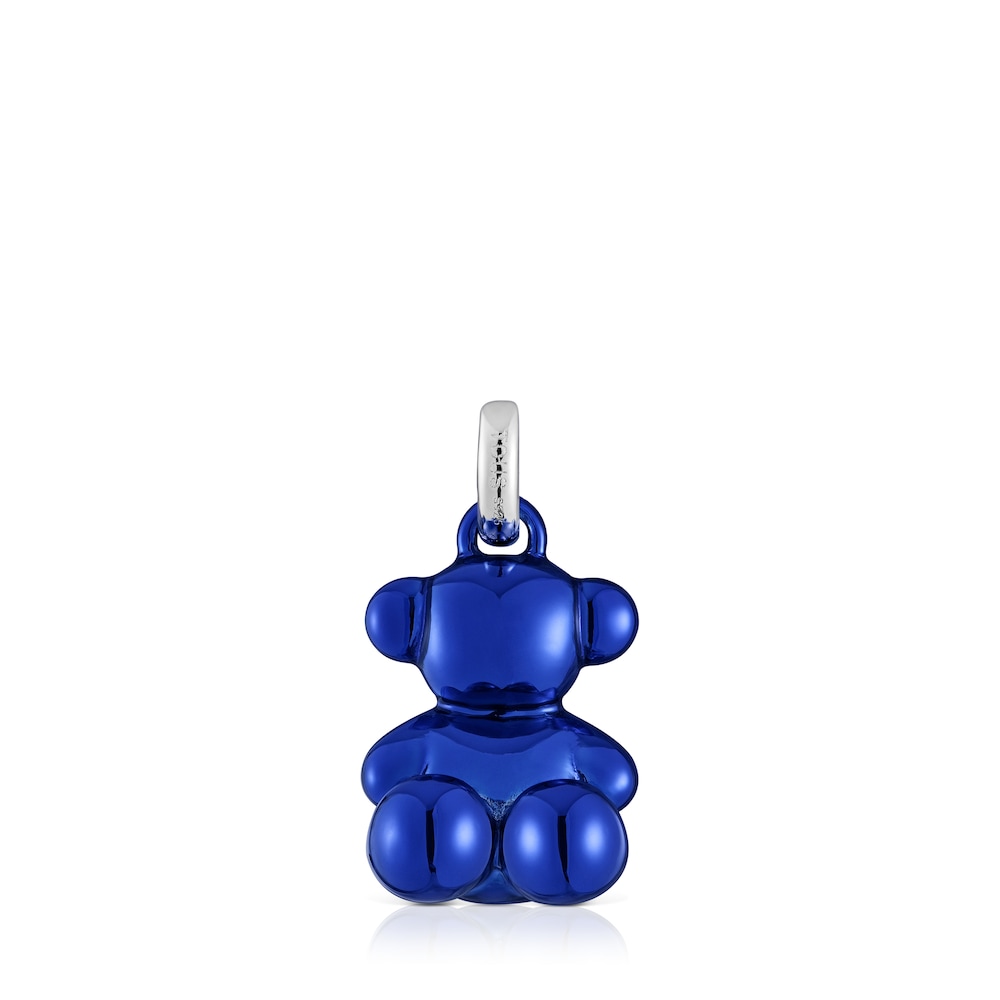 Medium Bold Bear blue steel bear Pendant Medium Bold Bear blue steel bear Pendant