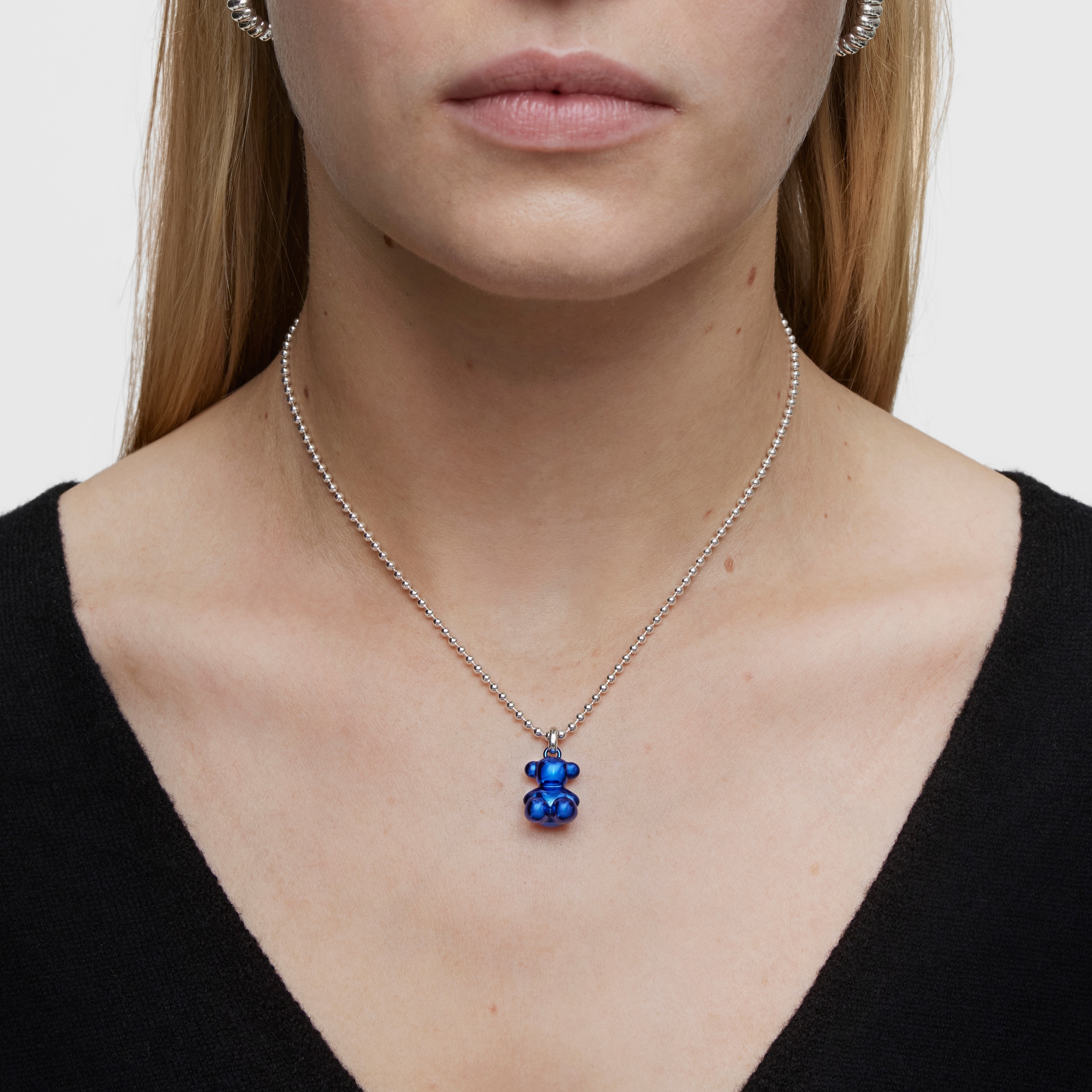 Bold Bear steel bear Pendant