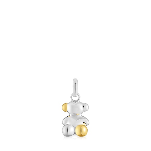 Small two-tone Bold Bear Pendant
