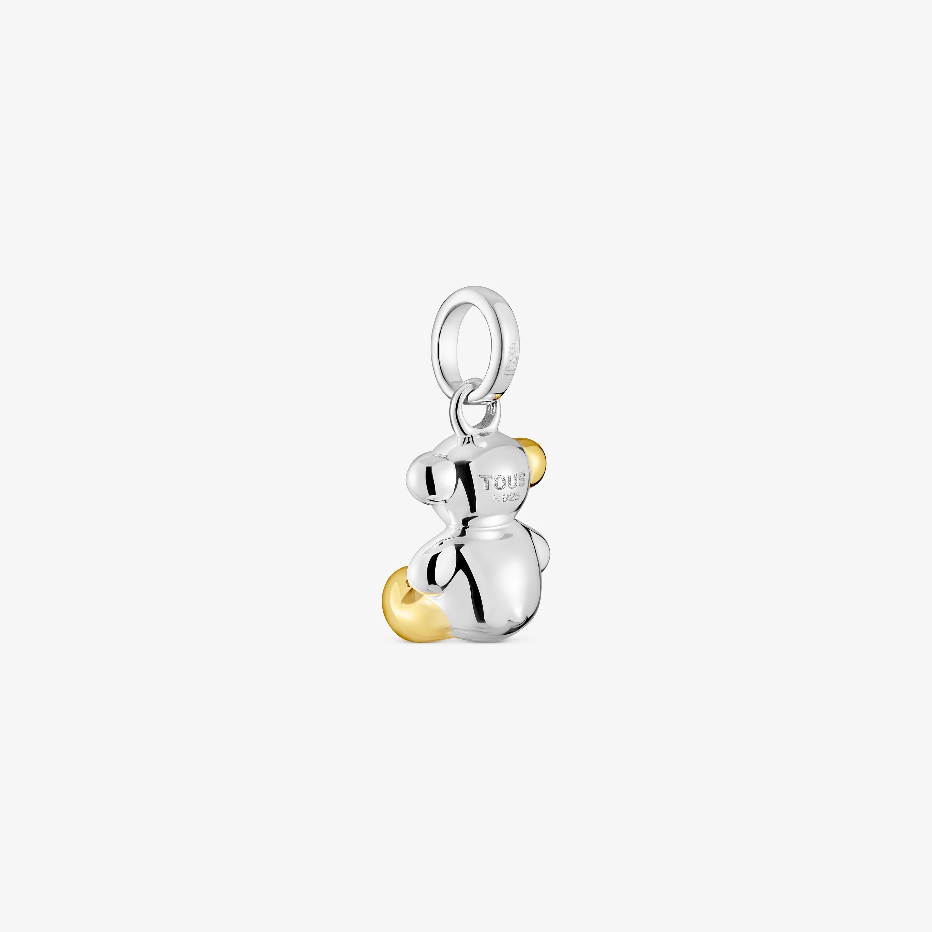 Small two-tone Bold Bear Pendant