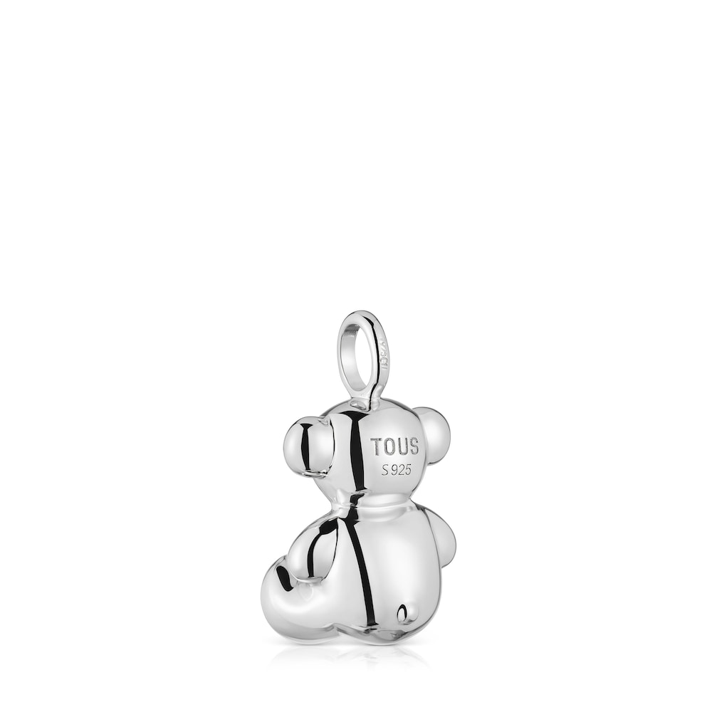 Colgante oso mediano de plata y ónix Bold Bear Colgante oso mediano de plata y ónix Bold Bear