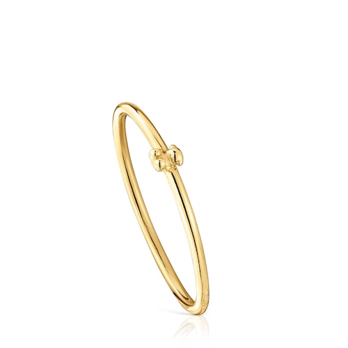 Gold and bear charm Ring Bold Bear
