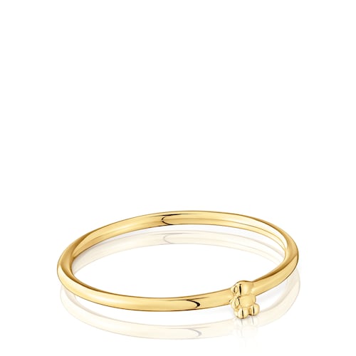 Gold and bear charm Ring Bold Bear