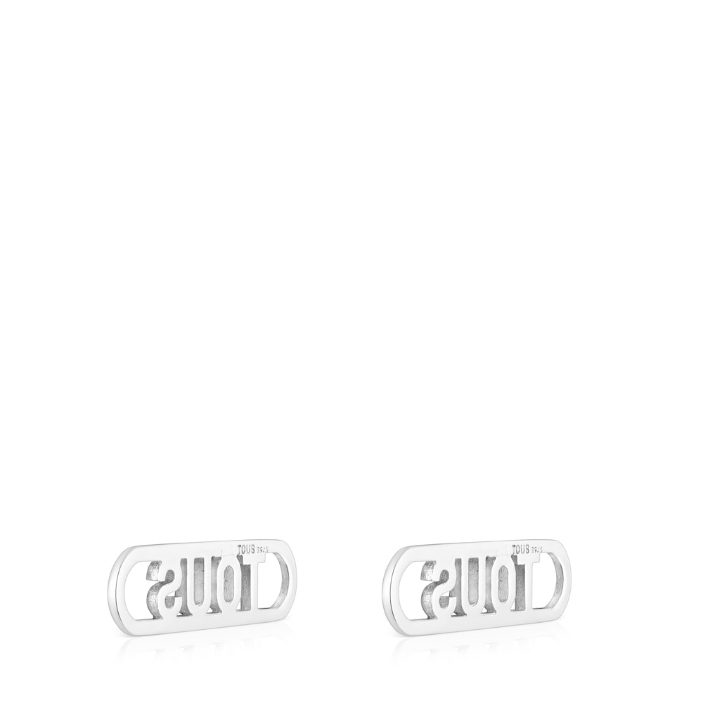 Pack de dos pasadores para zapatillas de plata TOUS Steps