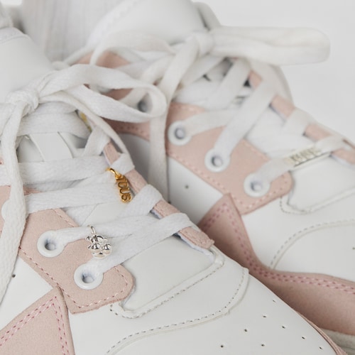 Set of three silver and silver vermeil TOUS Steps Sneaker charms