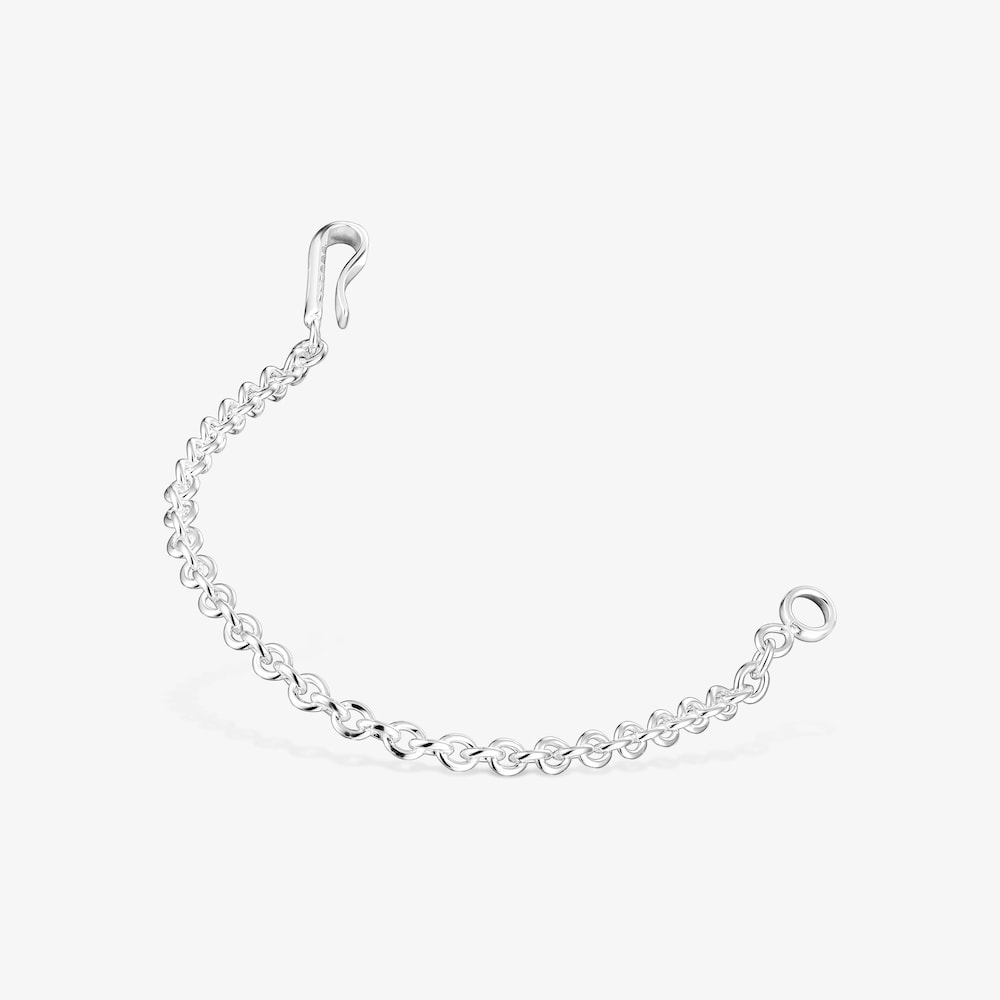 Set of two silver and silver vermeil TOUS Steps Charms with silver chain