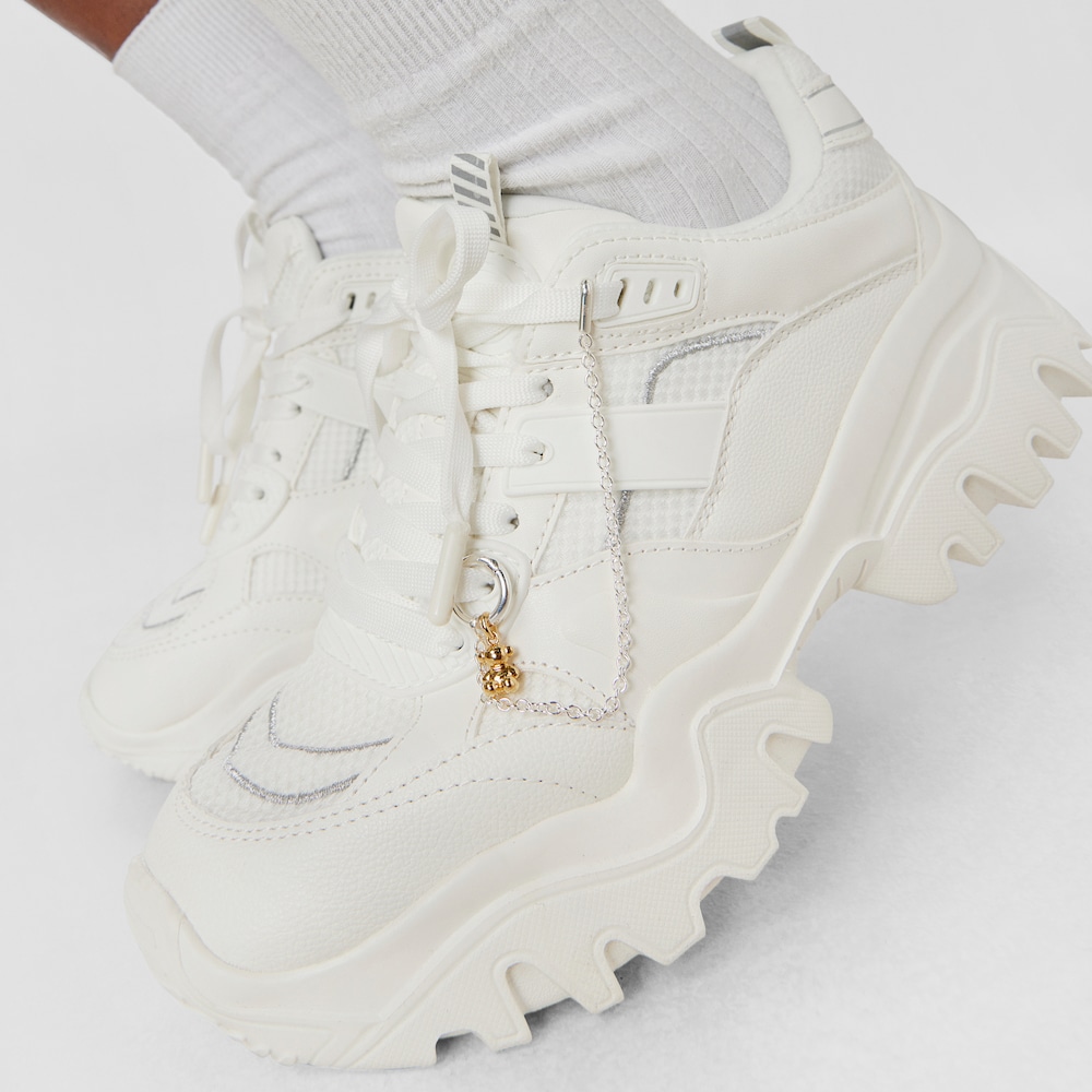 Set of two silver and silver vermeil TOUS Steps Charms with silver chain