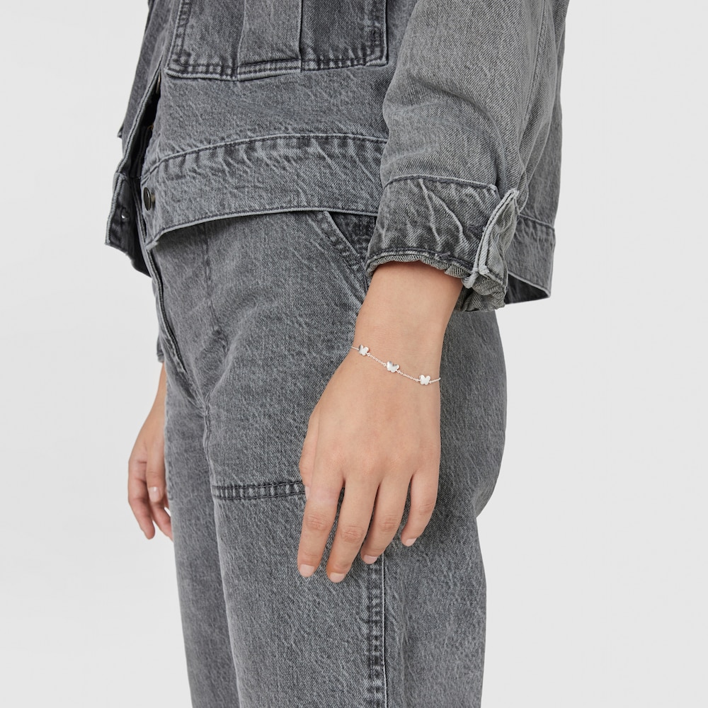 Silver Bold Motif motif Bracelet