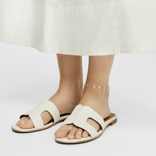 Silver Bold Motif Anklet with motifs