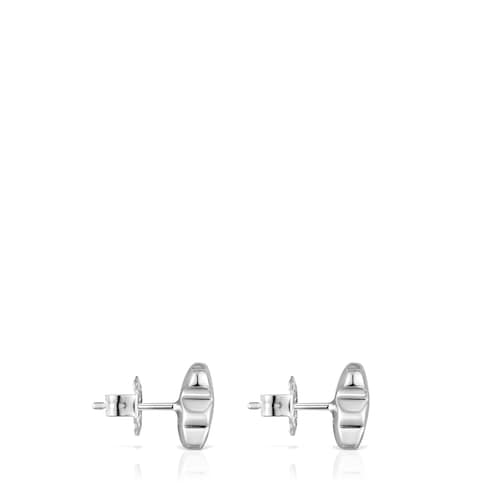 Orecchini Bold Motif in argento motivo orsetto