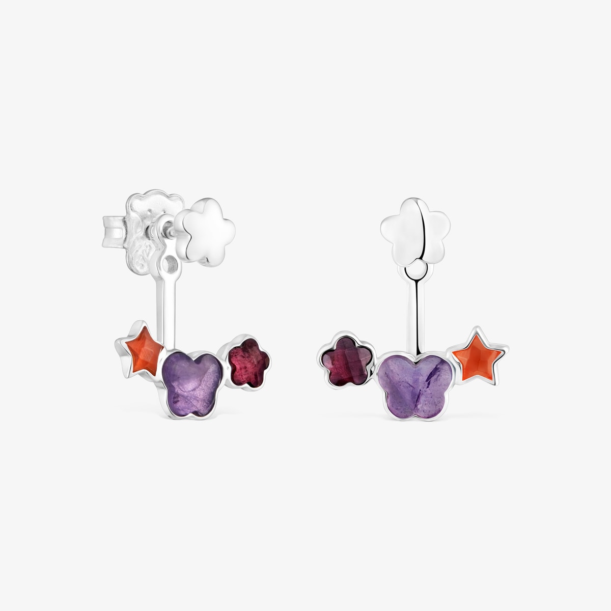 Tous - Pendientes De Plata Y Gemas Bold Motif - Plateado