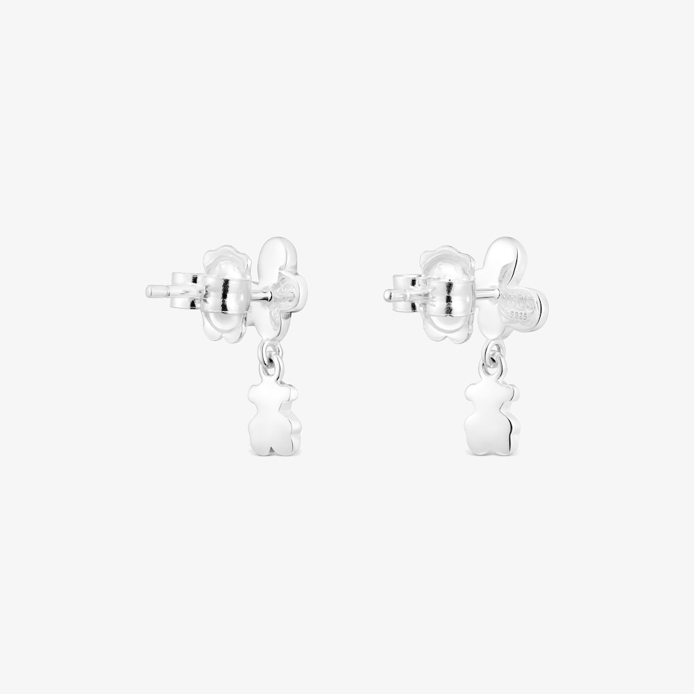Pendientes de plata mariposa y oso Bold Motif