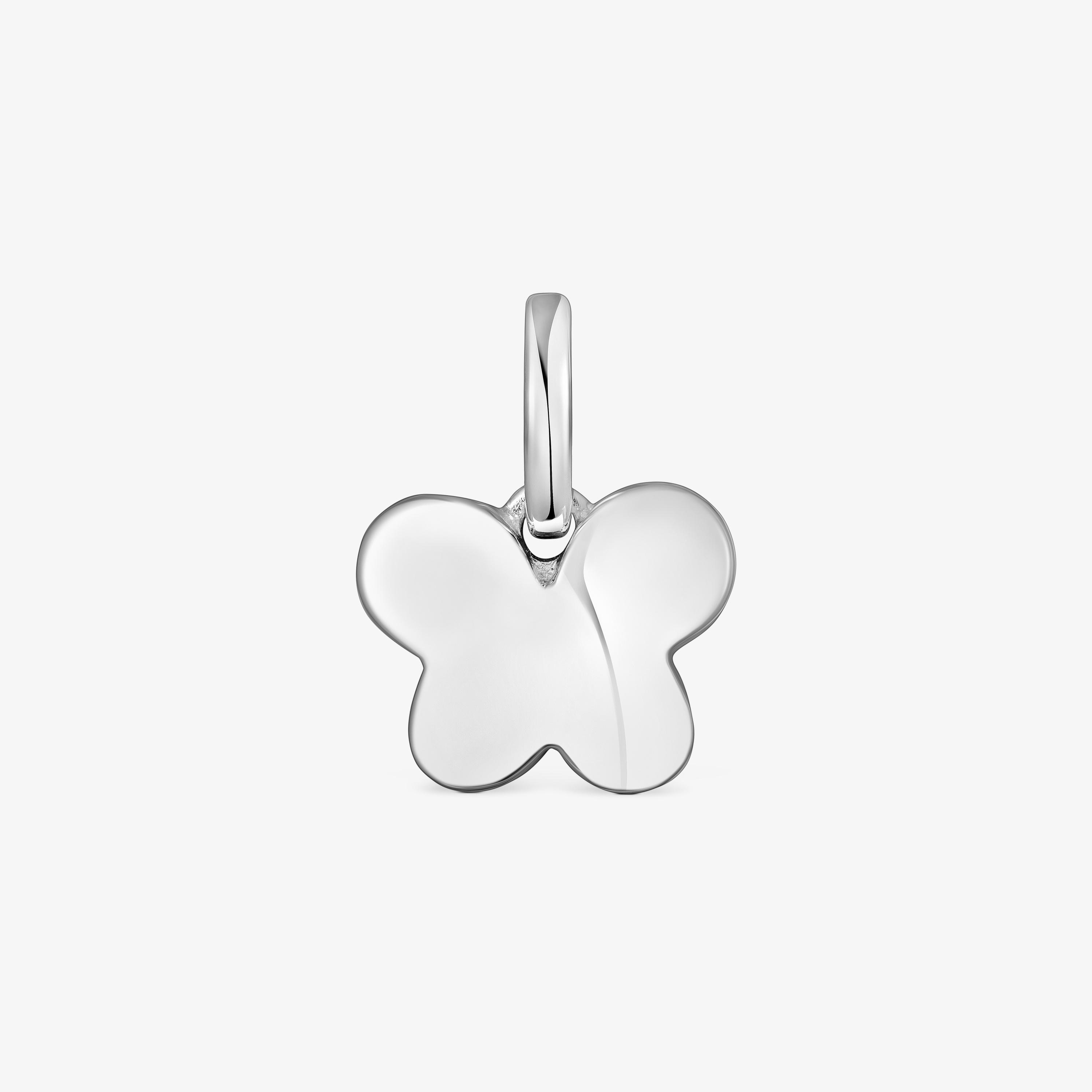 Silver Bold Motif butterfly Pendant