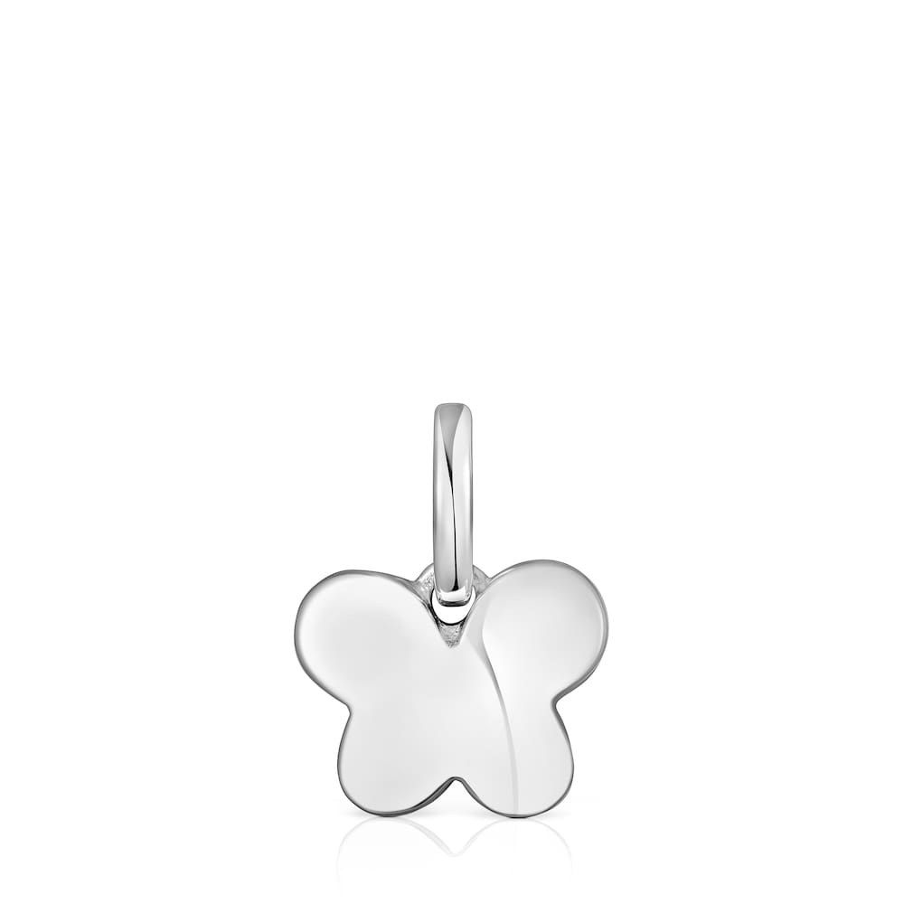 Silver Bold Motif butterfly Pendant