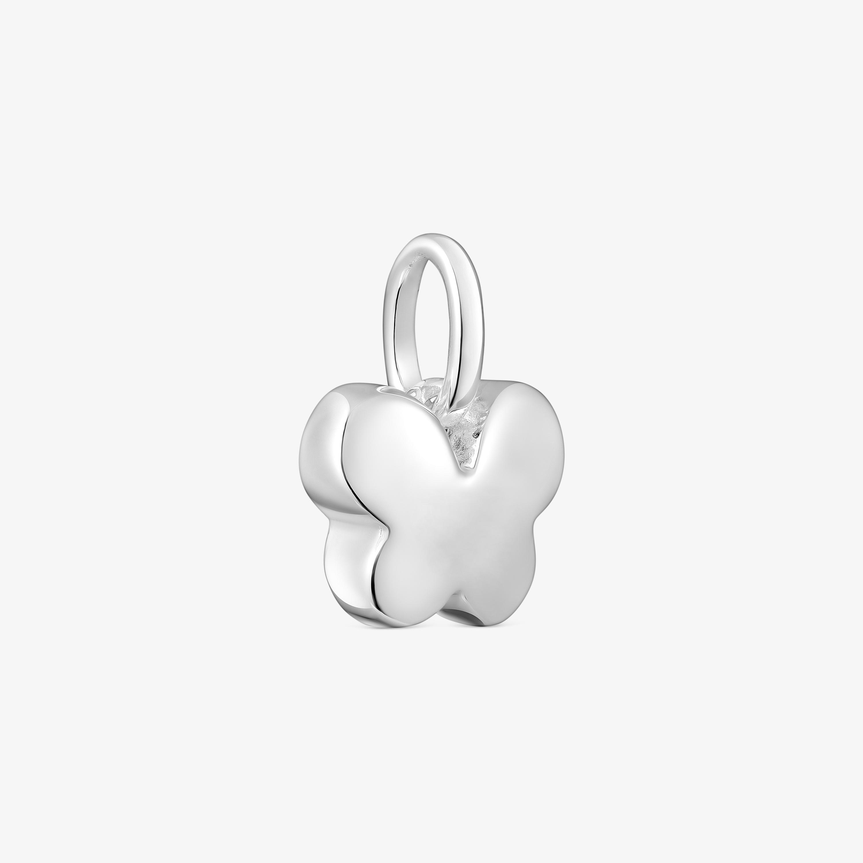 Silver Bold Motif butterfly Pendant