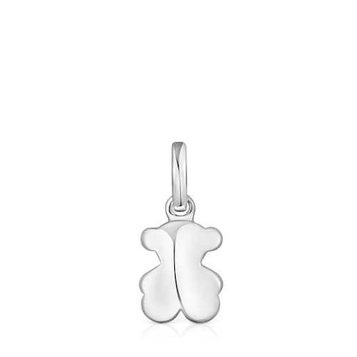 Silver Bold Motif bear Pendant