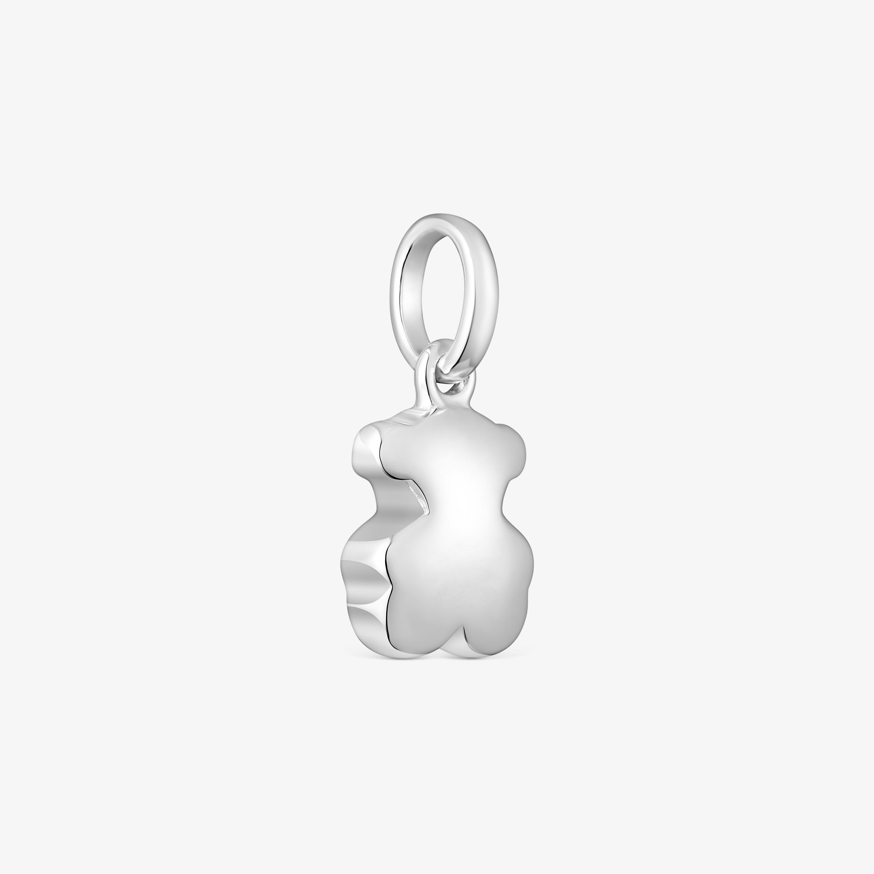 Silver Bold Motif bear Pendant