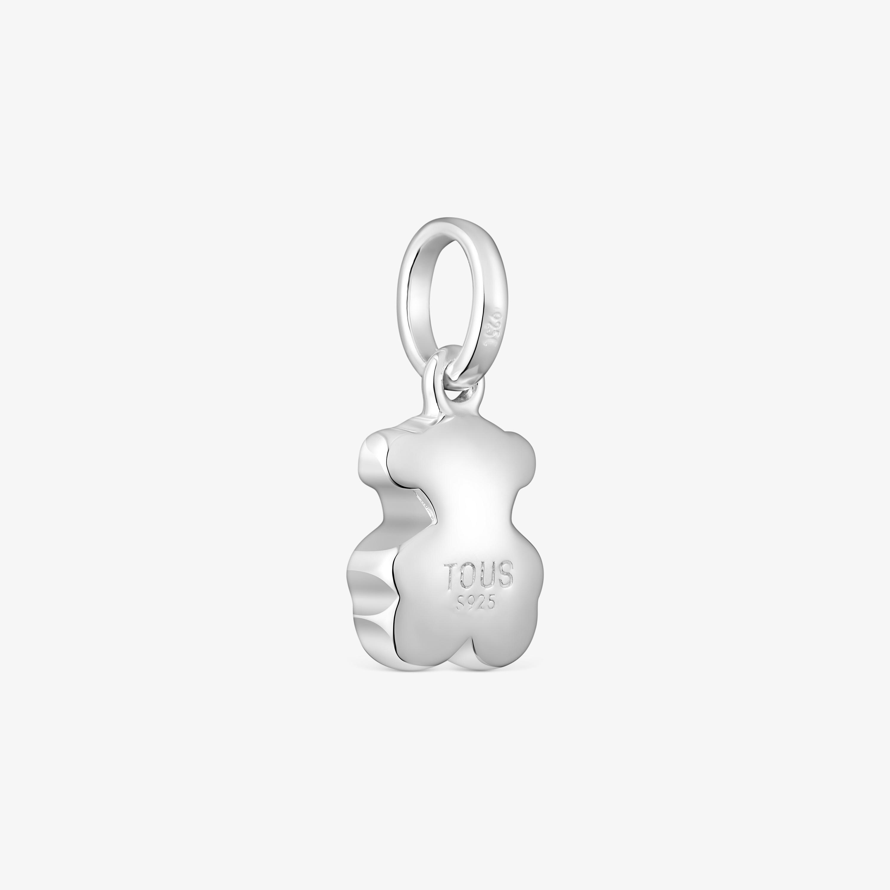 Silver Bold Motif bear Pendant