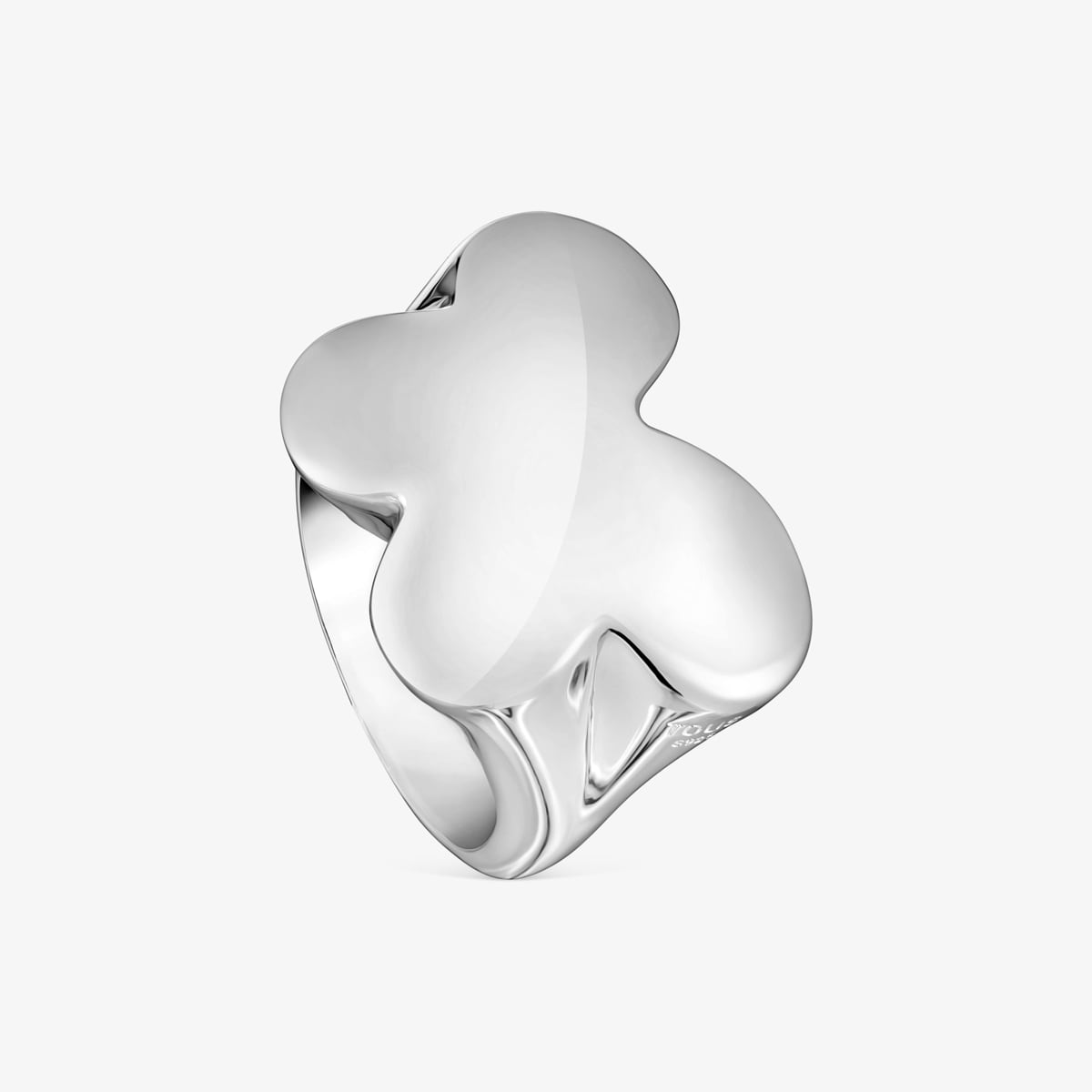 Tous - Anillo Sello De Plata Mariposa Bold Motif Talla 12