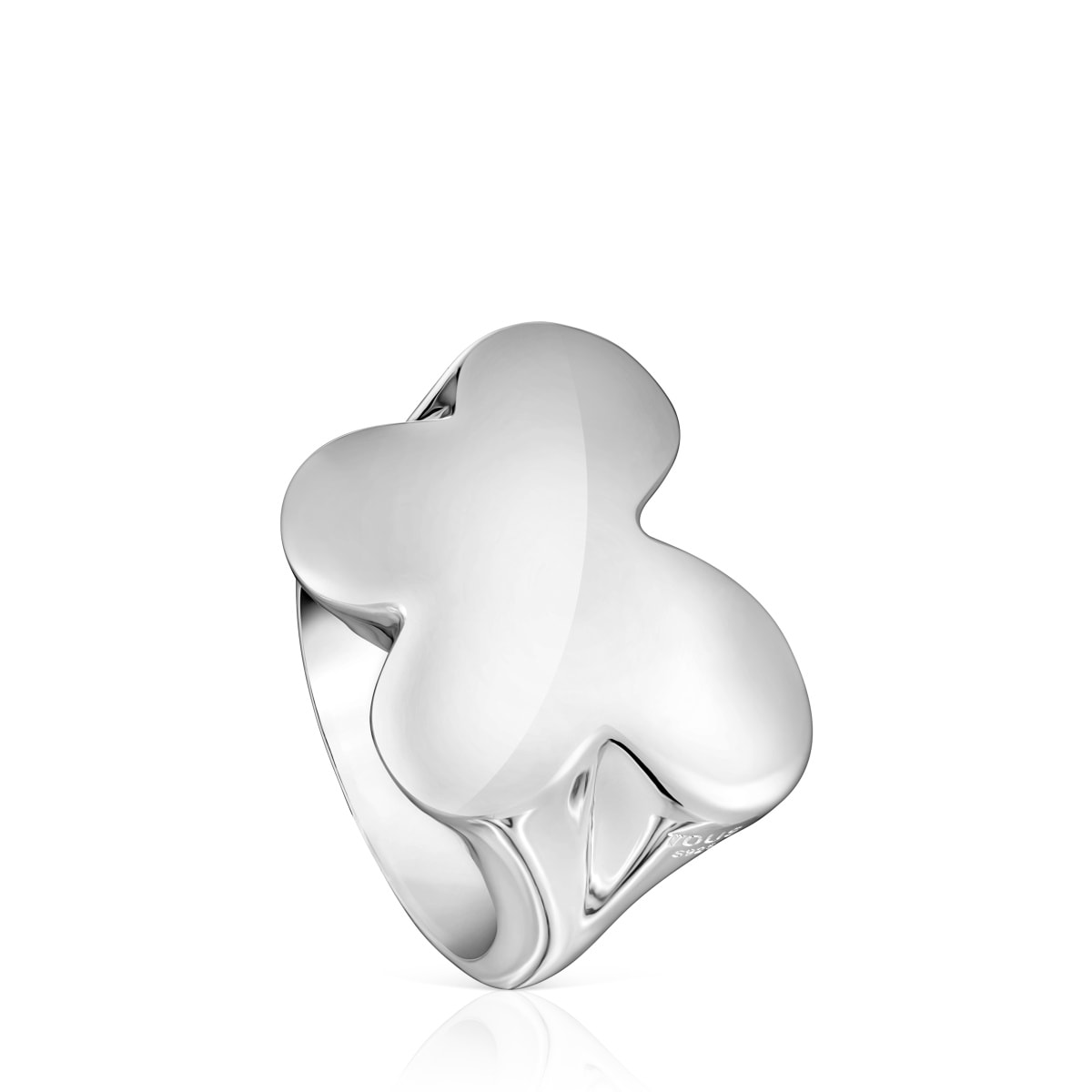 Tous - Anillo Sello De Plata Mariposa Bold Motif Talla 12