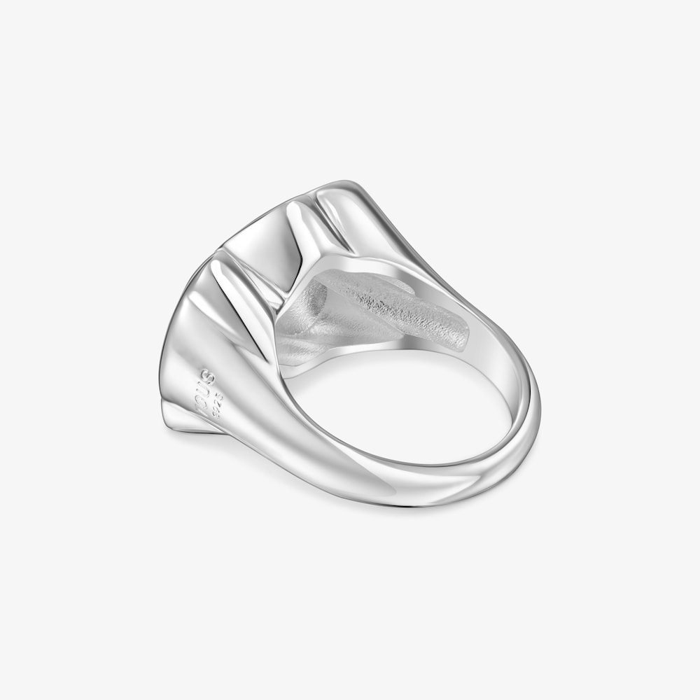 Siegel-Ring Bold Motif aus Silber mit B&auml;renmotiv