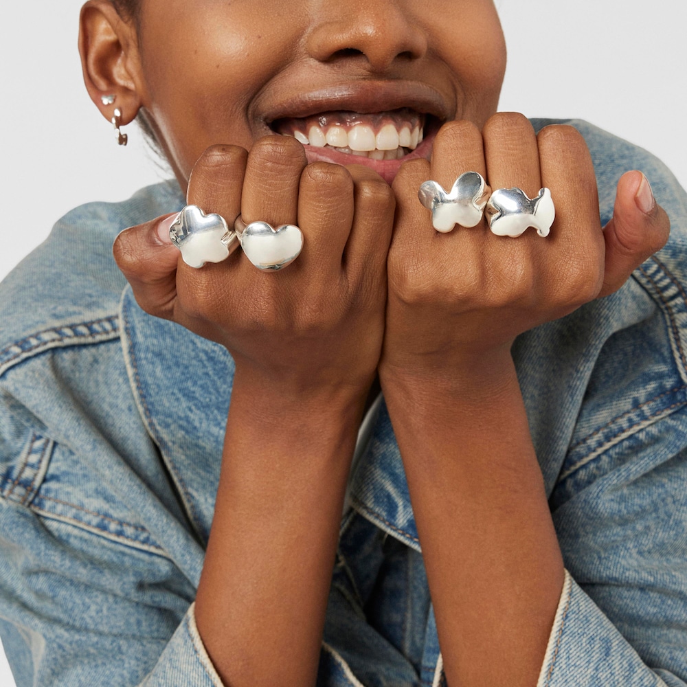 Siegel-Ring Bold Motif aus Silber mit B&auml;renmotiv