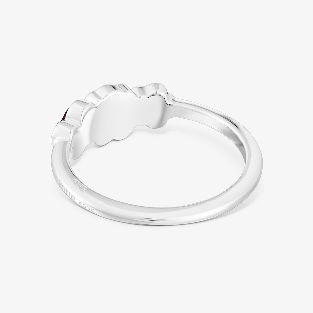 Anillo de plata y gemas motivos Bold Motif