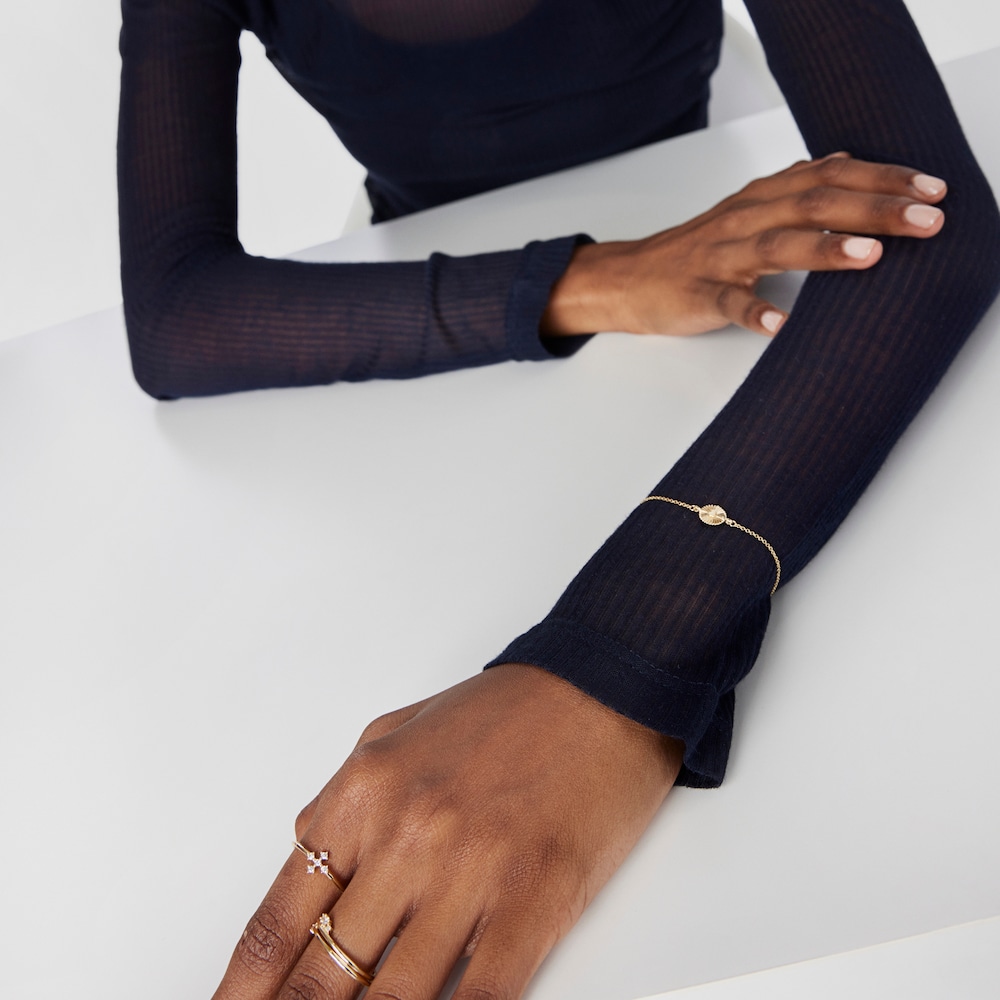 Pulsera de oro y diamantes Iris Motif