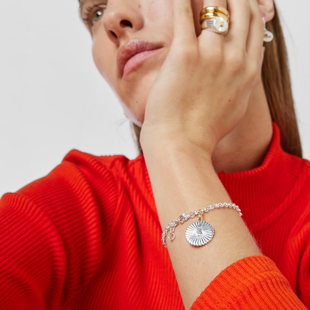 Pulsera bicolor oso Iris Motif