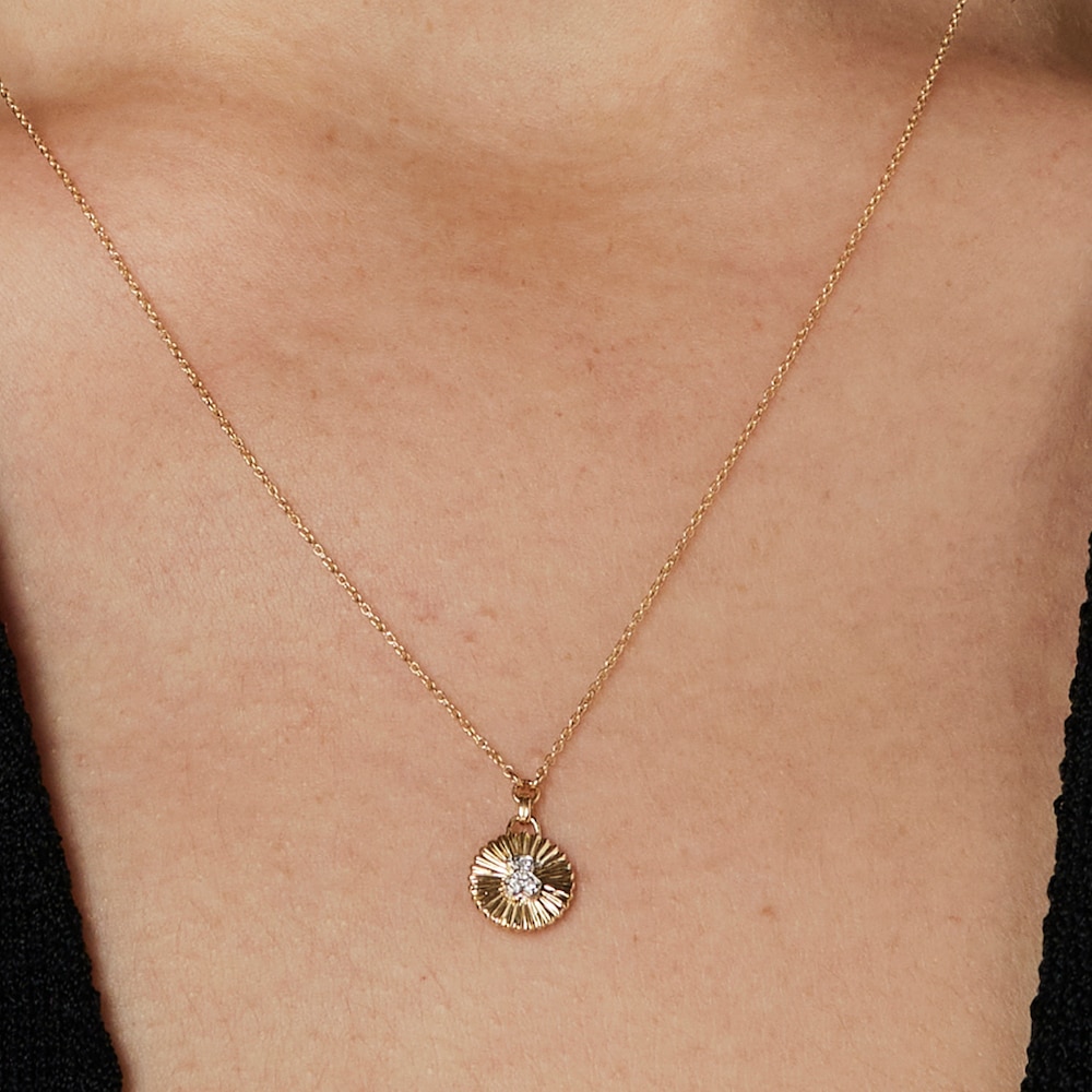 Łańcuszek złoty z diamentami Iris Motif