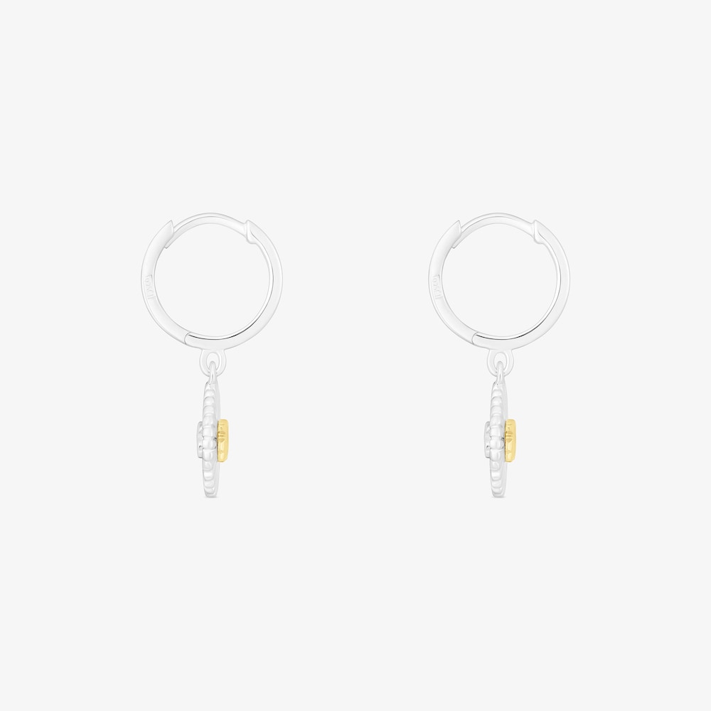 Pendientes aro bicolor oso Iris Motif