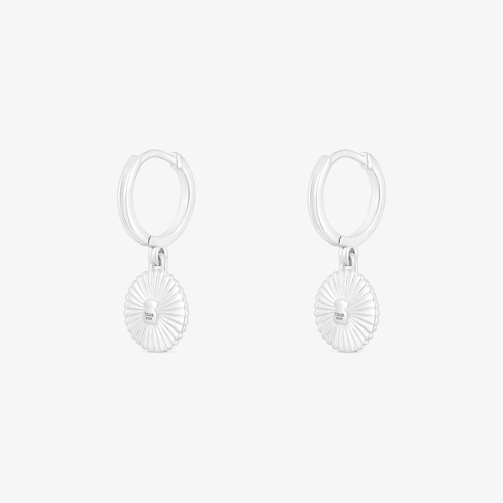 Pendientes aro bicolor oso Iris Motif