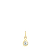 Colgante con baño de oro 18 kt y prasolita Alma Motif