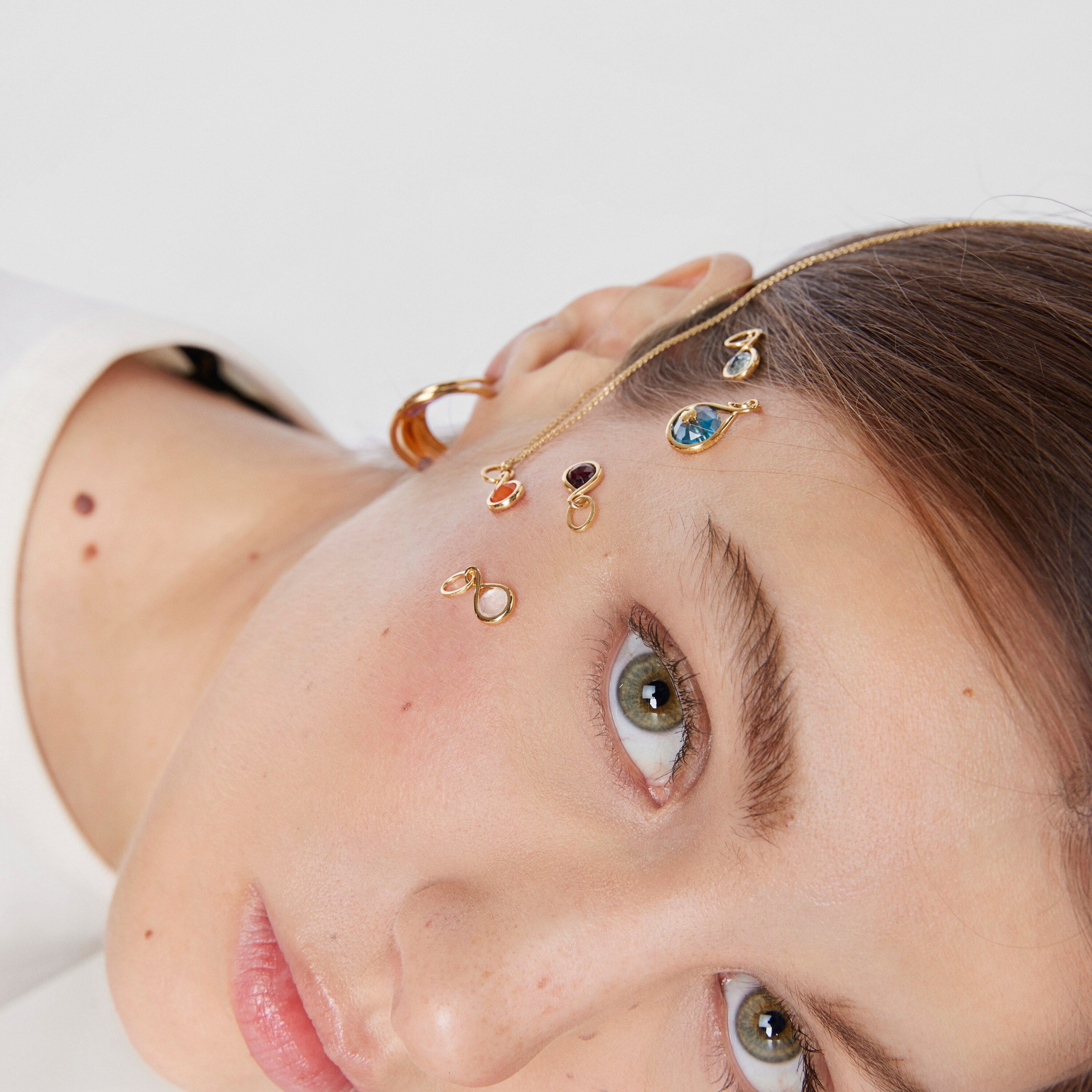 Silver vermeil Pendant with carnelian Alma Motif