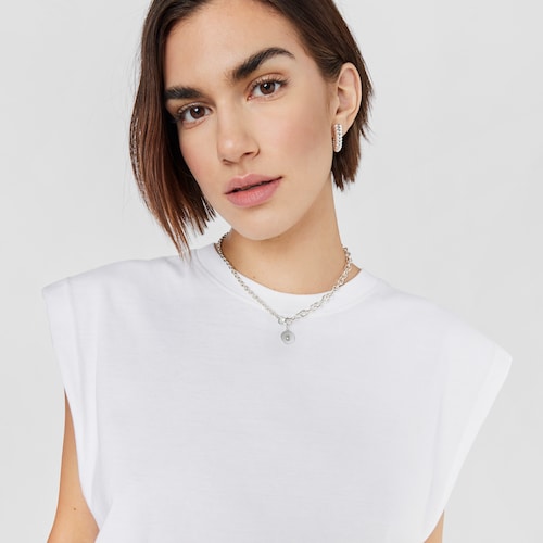 Pingente medalha em prata e labradorite urso Aelita