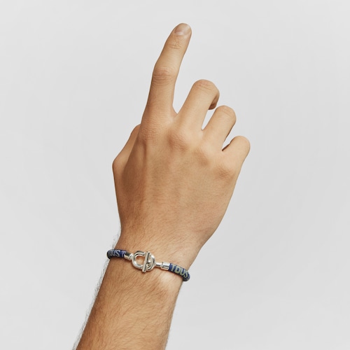 Pulsera de plata y cordón TOUS MANIFESTO