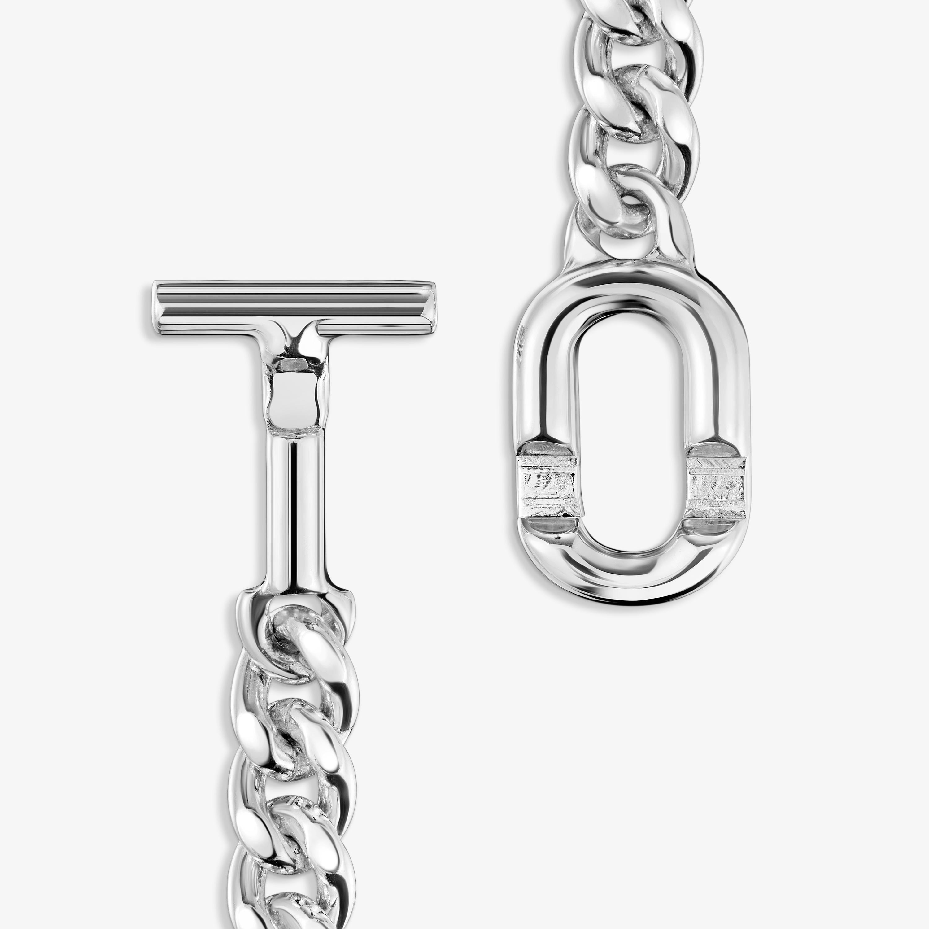 TOUS MANIFESTO curb chain Bracelet in silver