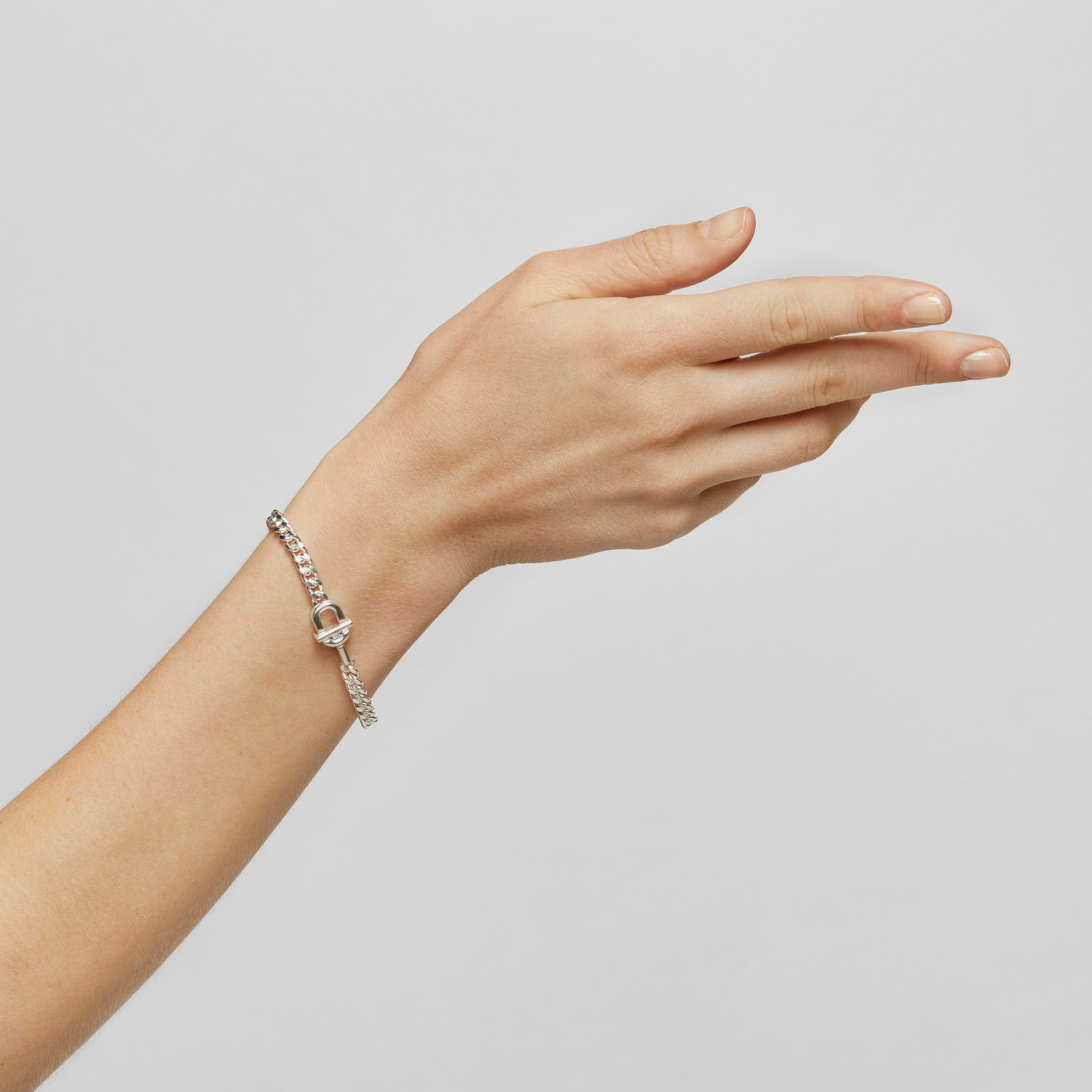 TOUS MANIFESTO curb chain Bracelet in silver